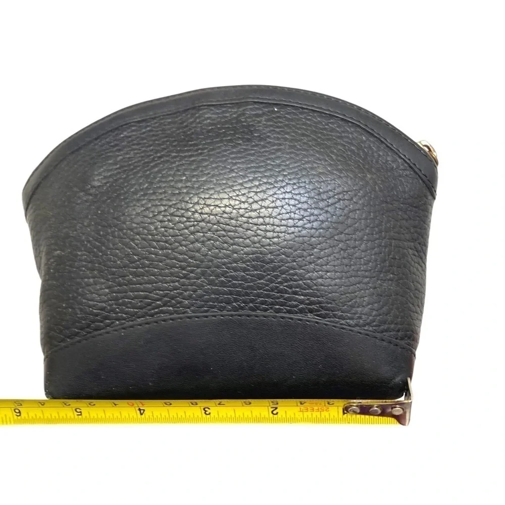 Coach vintage Sheridan black leather cosmetic case RARE 4038